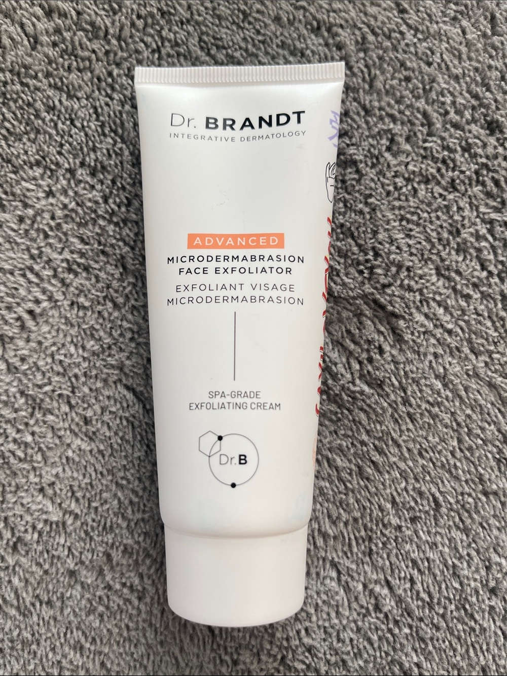 Dr. Brandt Advanced Microdermabrasion Face Exfoliator - White with Orange Accent